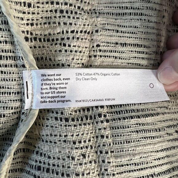 New Eileen Fisher Handwoven Organic Cotton Furrows Blazer Business Career Large - Picture 6 of 8